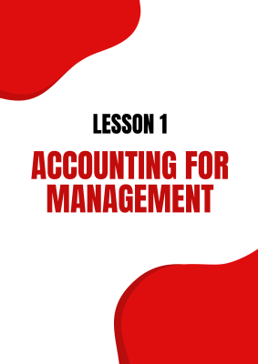 [MA/F2] Lesson 1: Accounting for Management